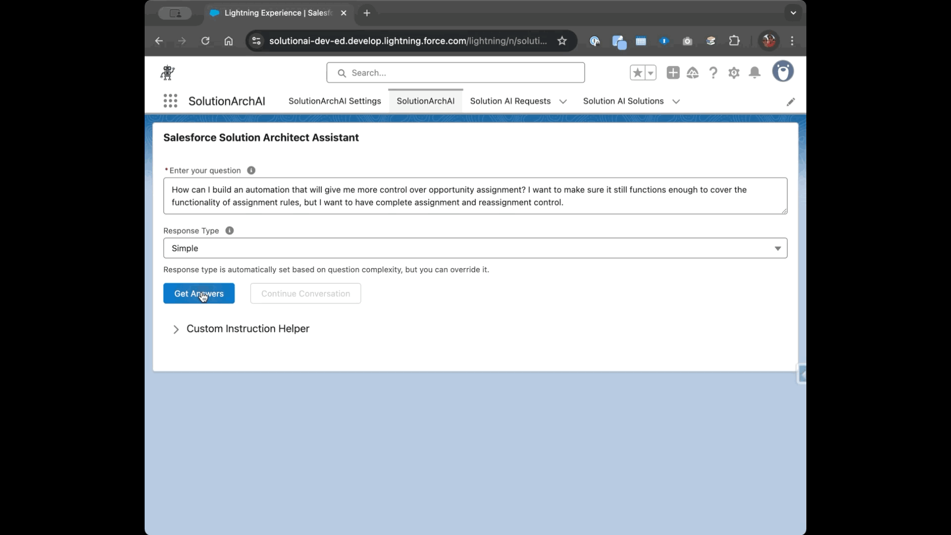 Solution Architect AI Assistant Demo